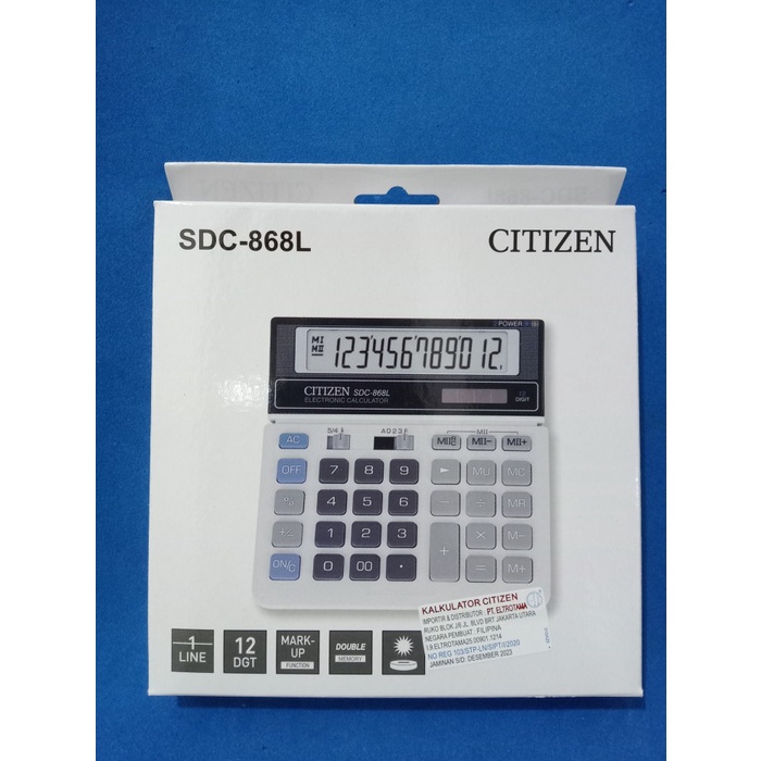 

KALKULATOR CITIZEN SDC-868L ORIGINAL #ORIGINAL