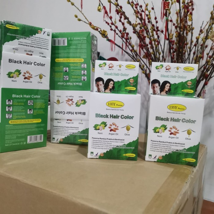 135Y BSY PREMIUM HAIR COLOR BLACK ISI 10 SACHET