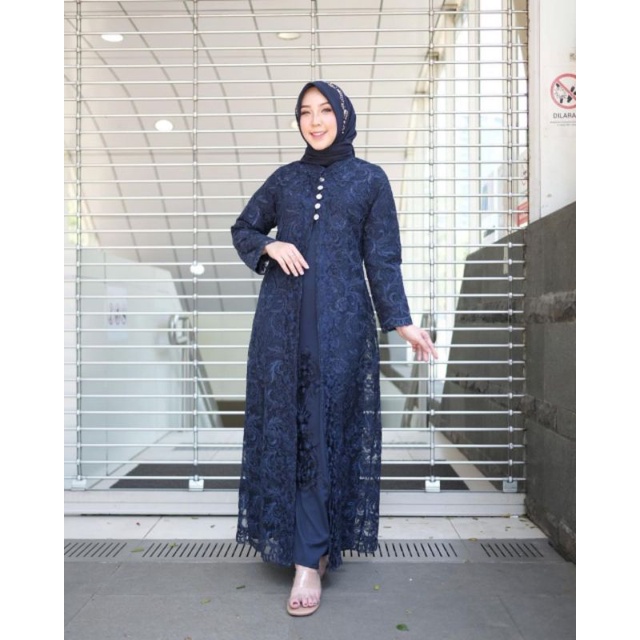 Realpic!!Gamis Cardigan Corneli Gliter Original Butik