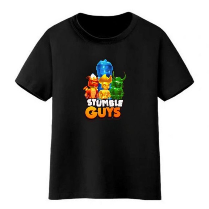 Terbaru Baju Atasan Kaos Anak 1-14Thn Cowok/Cewek/Remaja/Dewasa Stumble Guys4