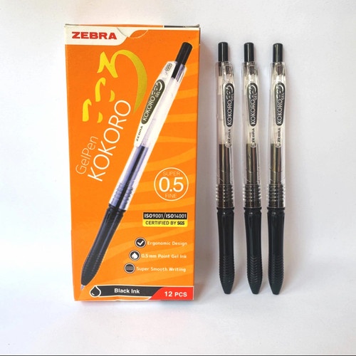 

PULPEN GEL / KOKORO GEL PEN BLACK ( DUS )