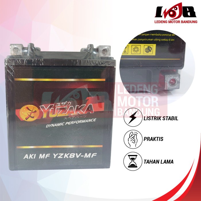 Yuzaka Aki Kering YZK8V-MF Motor Vespa R25 CBR 250 XMAX ADV Accu GTZ8V