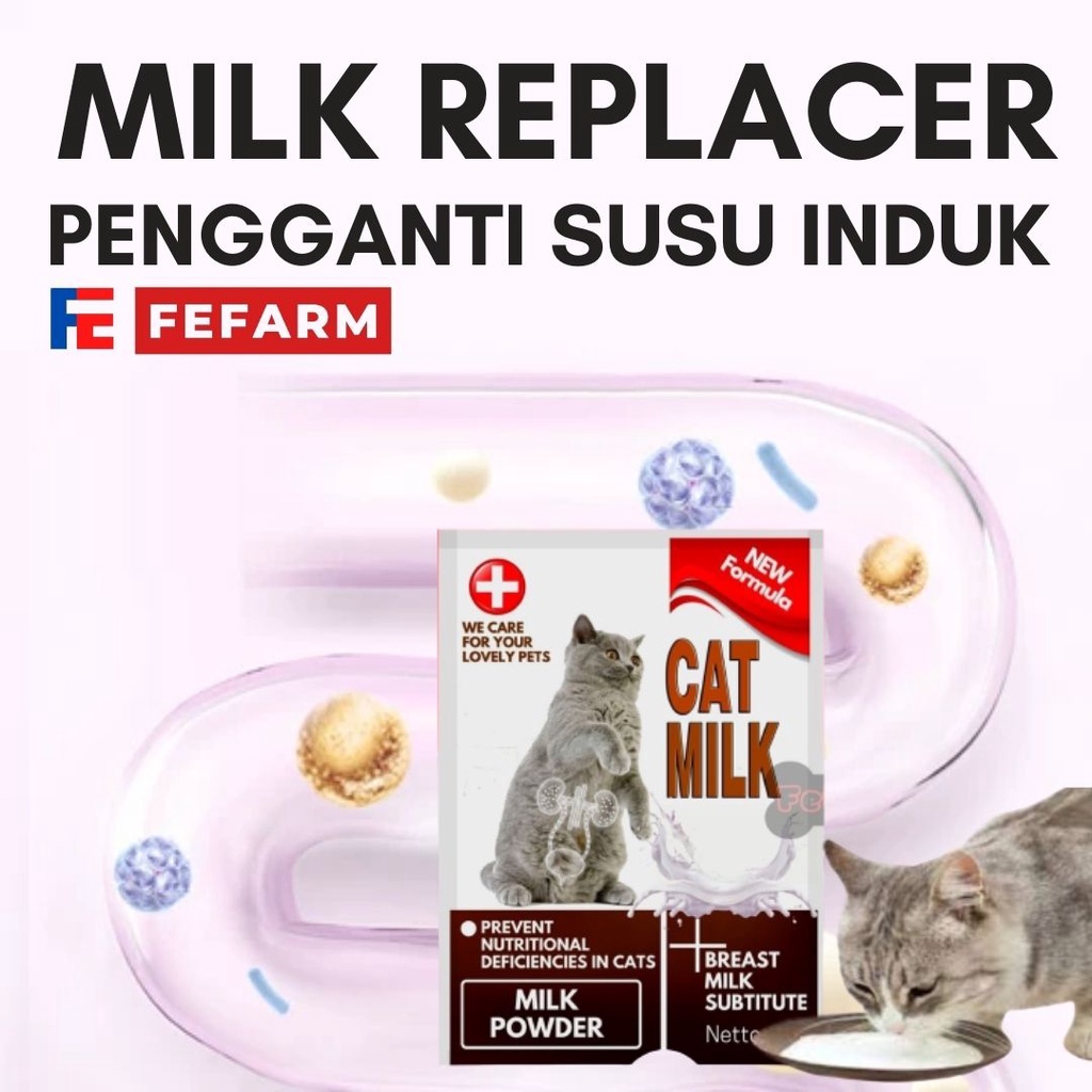 Cat Milk Susu Kitten Anak Kucing Sachet  20gram FEFARM