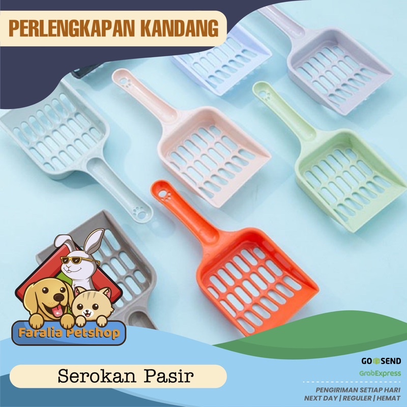 Serokan Kotoran Poop Kucing Cat Scoop Litter Box Sekop Pasir Peep