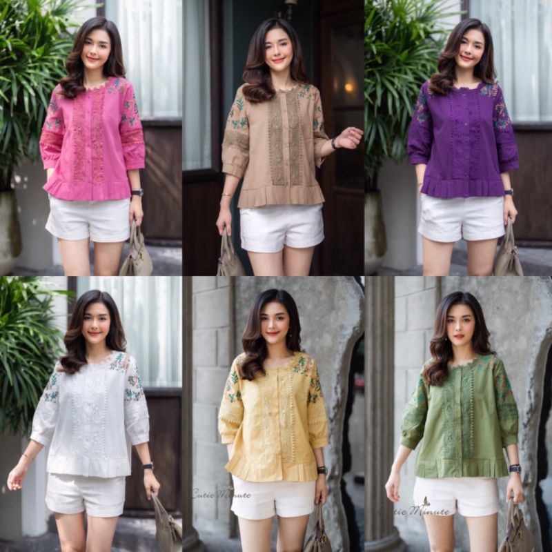 Atasan Blouse Cutie Minute Import Original Bangkok