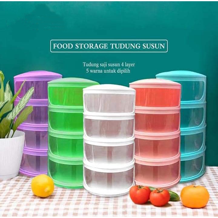 Tudung saji 4 susun warna