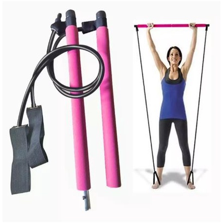 Alat pilates gym yoga alat fitness olahraga stick A034