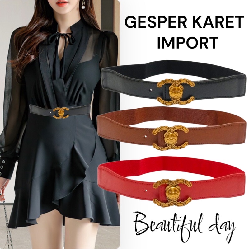 [SMARTGIRL] READYSTOCK TERMURAH KARET BELT / IKAT PINGGANG WANITA IMPORT 00534-00538