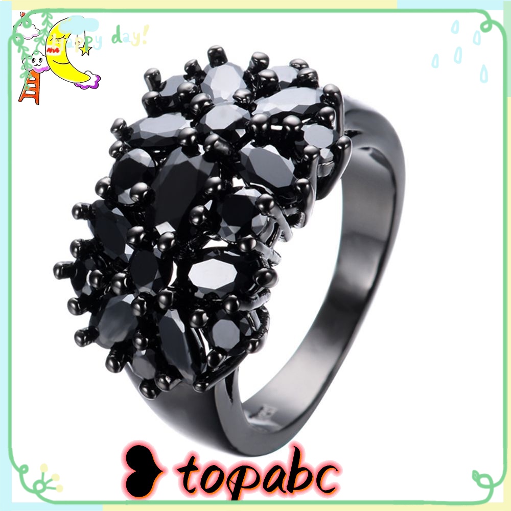 Top Rings Wanita Fashion Border Oval