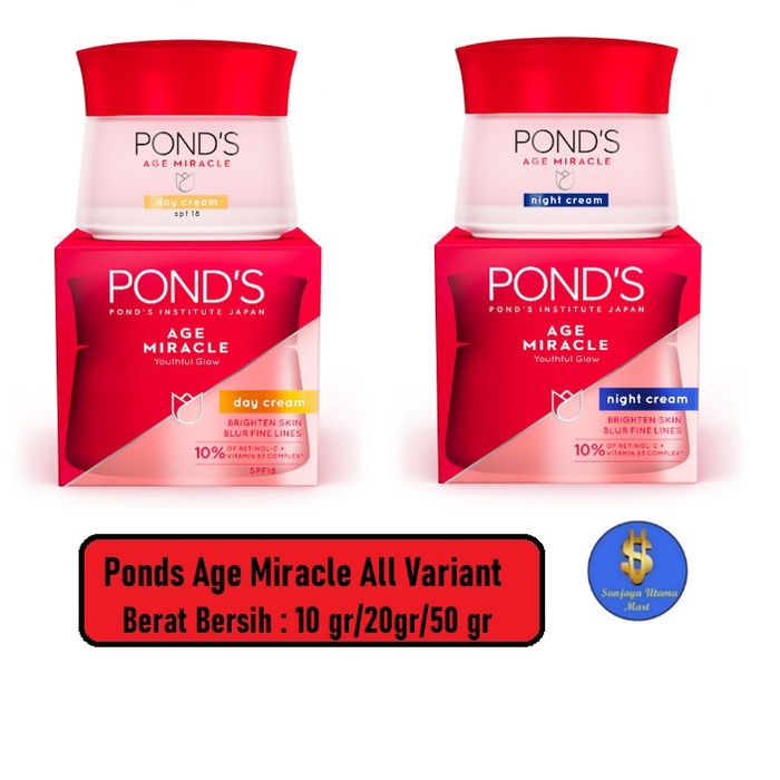 Pond's Age Miracle Cream Day/Night 10gr/20gr/50gr-Ponds Age Miracle Day/Night Cream