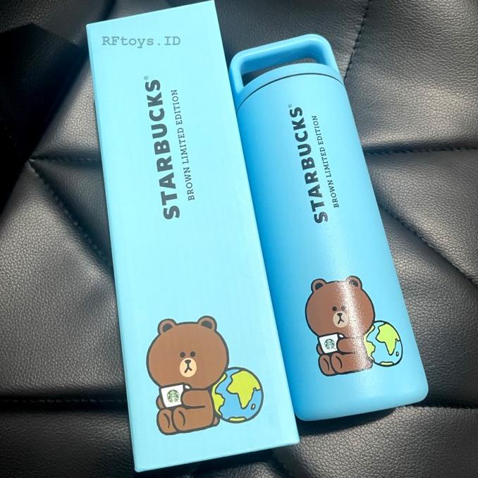 STARBUCKS LINE friends Tumbler Brown Blue Earth Original paling dicari