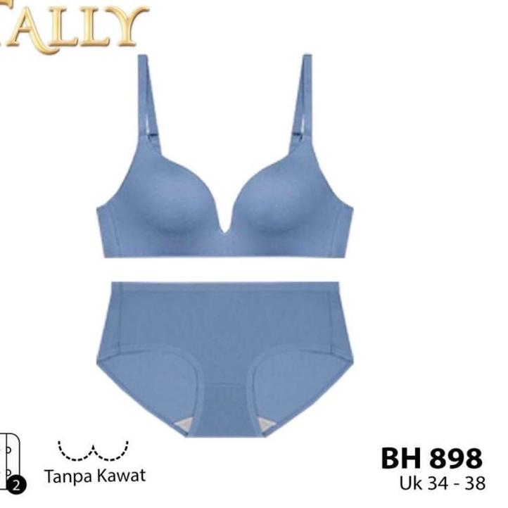Best Seller BH SET TANPA KAWAT PUSH UP BRA -  1 SET BRA SEAMLESS TALLY 898