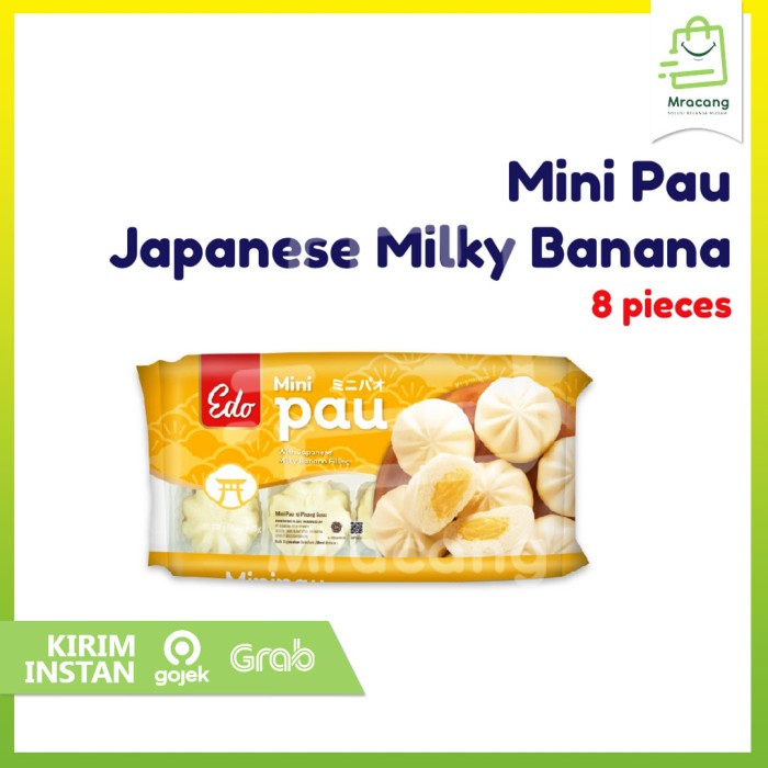 Mini Pau Japanese Milky Banana - Berat 200gram isi 8pcs