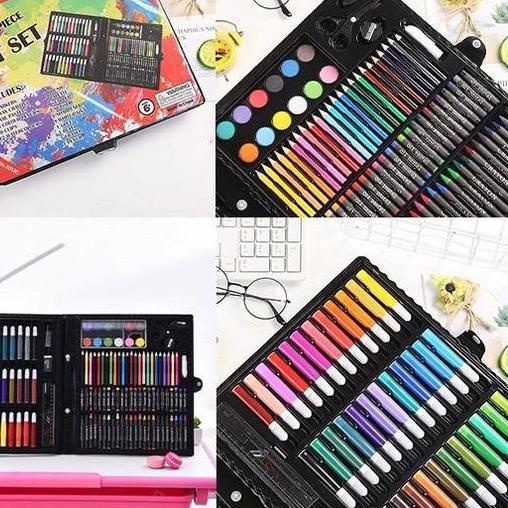 

✮✮ Art Set Isi 150 Pcs Pensil Warna Set Anak Crayon Pensil Warna Komplit Alat Lukis Alat Mewarnai Anak
