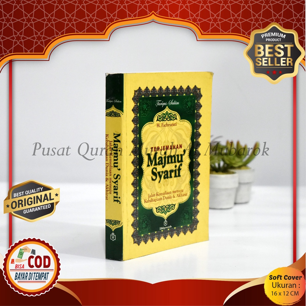 Ready Stok Terjemahan Majmu Syarif Disertai Arab Latin Sedang Soft Cover Ukuran (12x16 Cm) Penerbit 