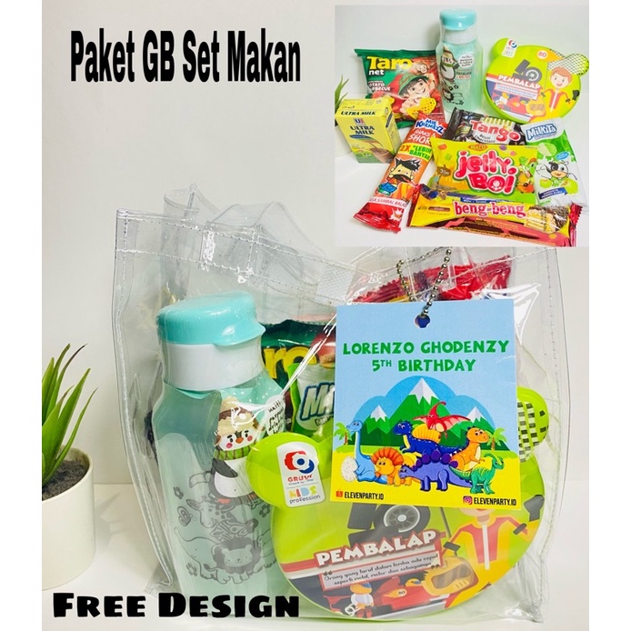 

Paket snack ulang tahun set tempat makan/goodiebag / souvenir ulang tahun anak