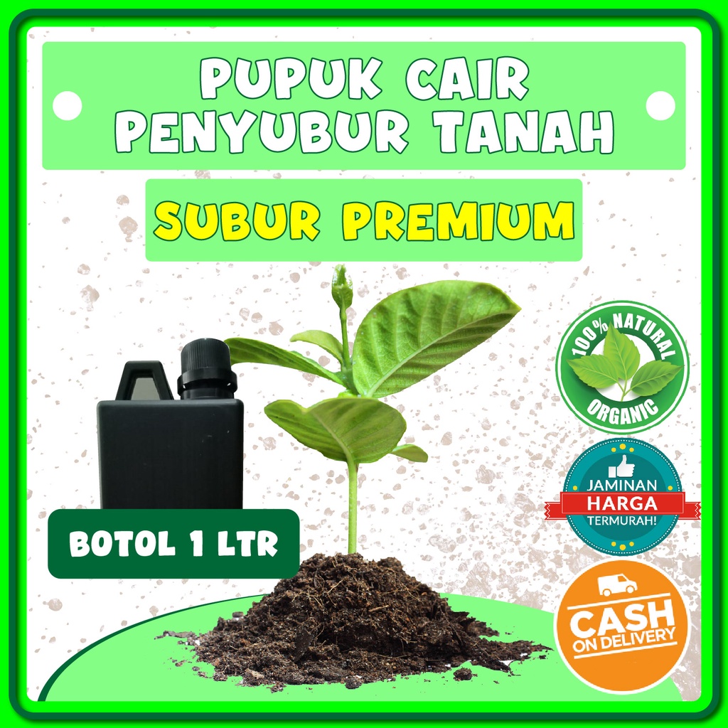 PENYUBUR TANAH 1 LITER Penyubur Tanah Tanaman Pupuk Penyubur Tanah Alami Refil Tarmurah Penyubur Amp
