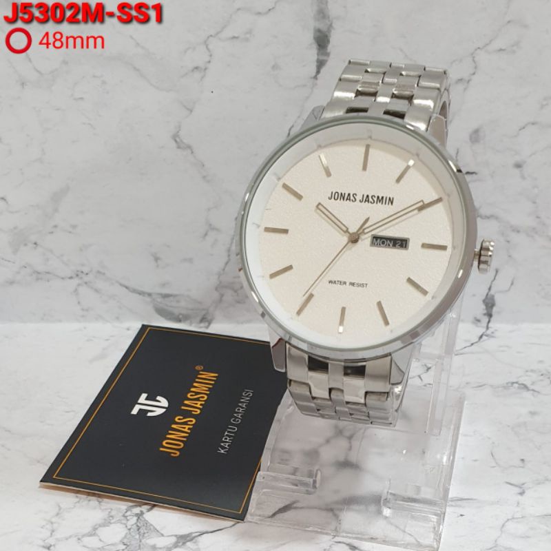 JAM TANGAN PRIA JONAS JASMIN  JJ 5302 ORIGINAL TANGGAL HARI AKTIF