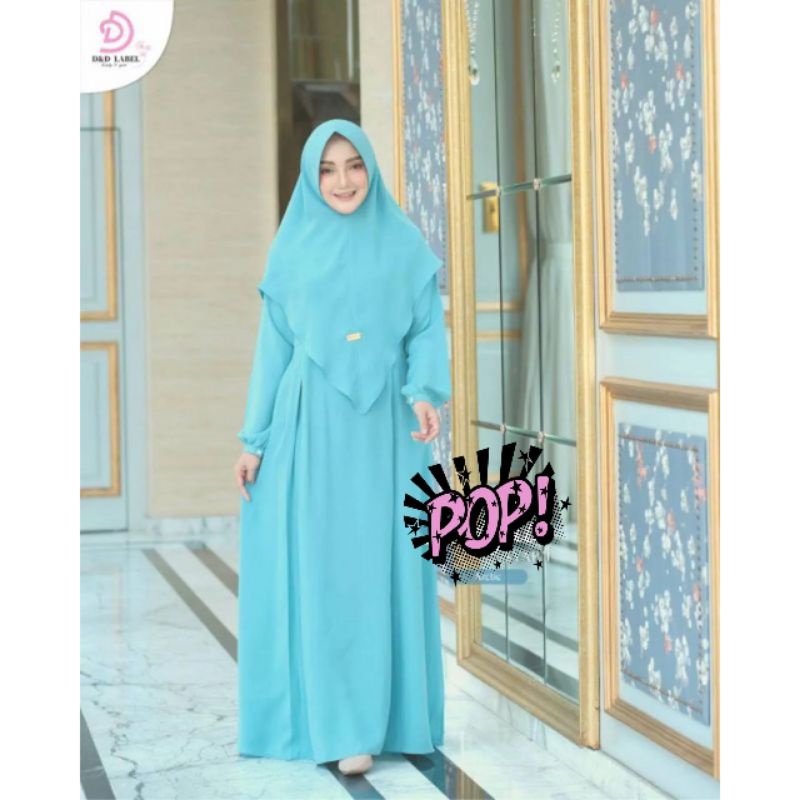 EULA SYARI - Baju Gamis Busui Dress Wanita Fashion Muslim Ukuran M L XL XXL Untuk Acara Pesta Kondan