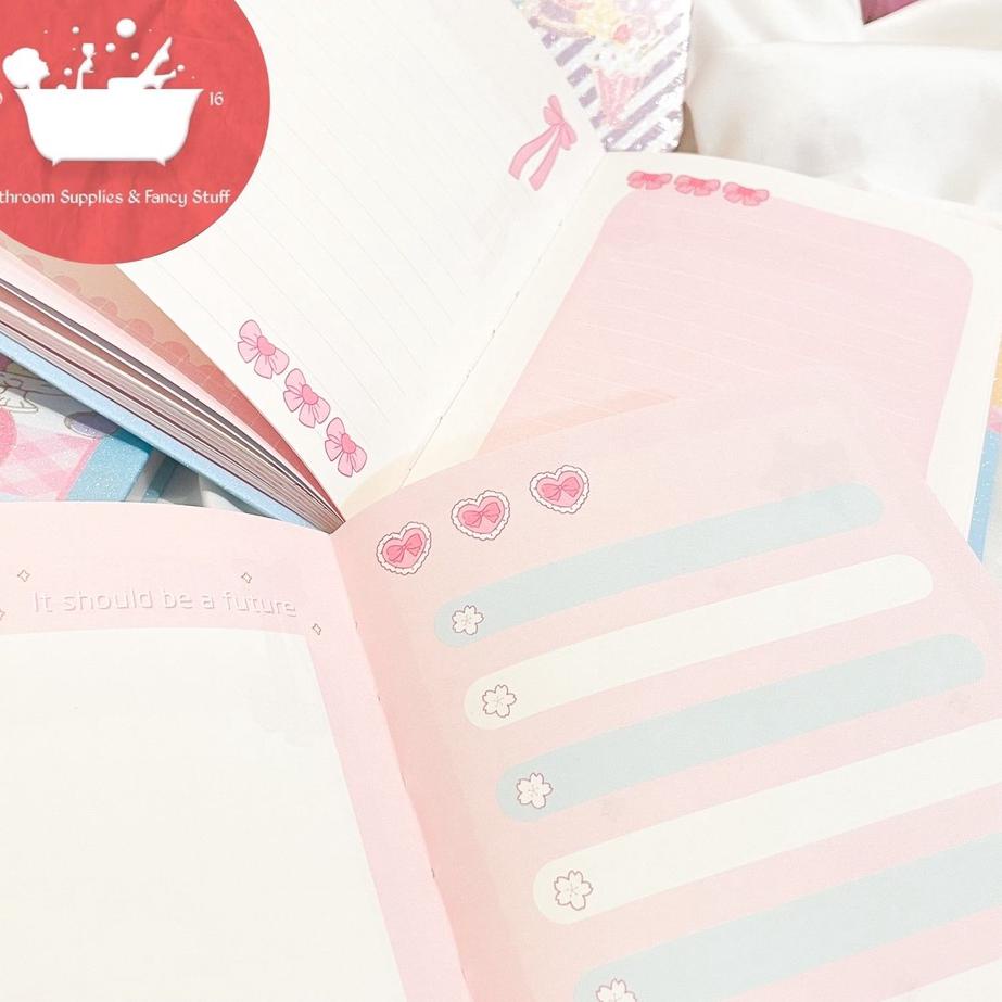 

04J✡ BUKU DIARY A5 SWEET BUNNY KERTAS FULL COLOR BERGAMBAR SETIAP HALAMAN NOTEBOOK TERJANGAKAU Terlaku