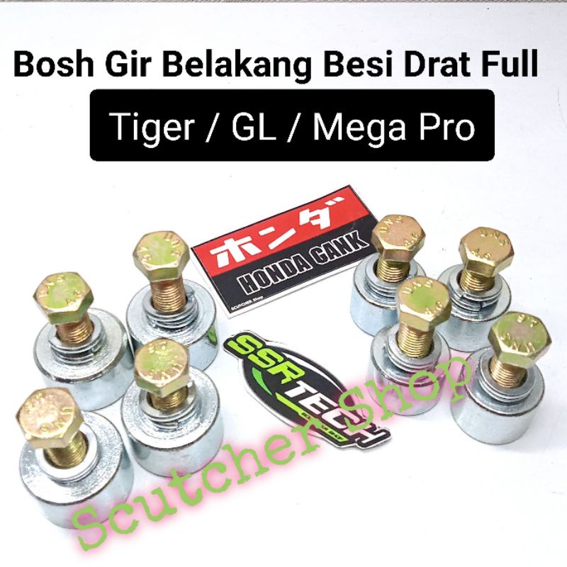 Bosh Gir Gear Belakang Drat Full Besi Tiger GL Mega Pro