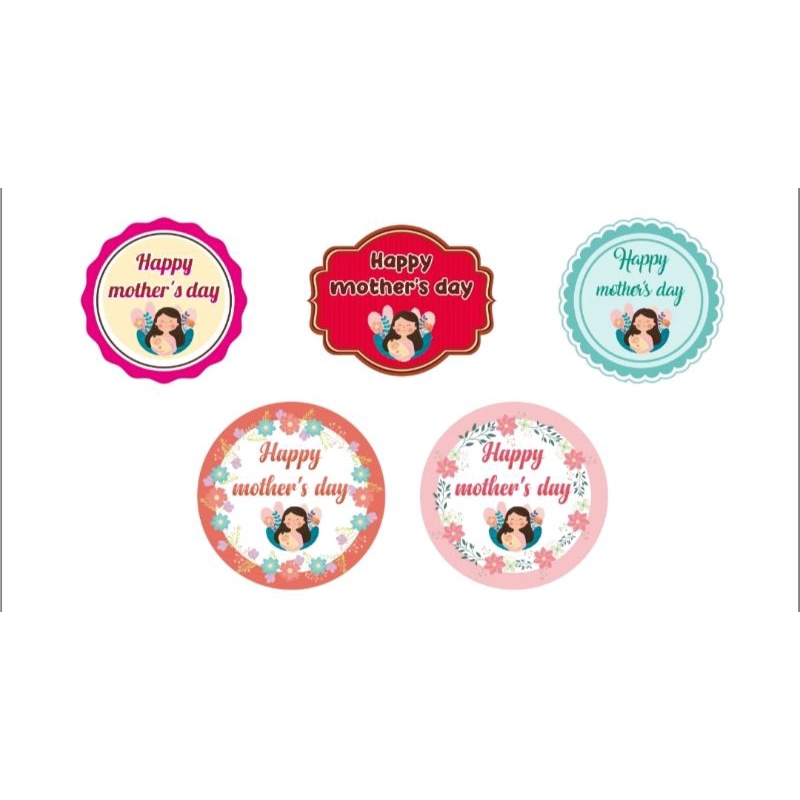 

(20pcs) Stiker Mother's Day 5cm Stiker Hari Ibu