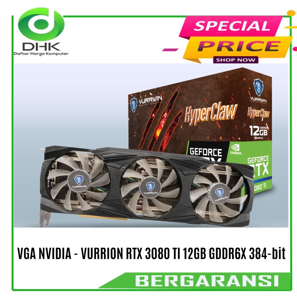 VGA NVIDIA - VURRION RTX 3080 TI 12GB GDDR6X 384-bit