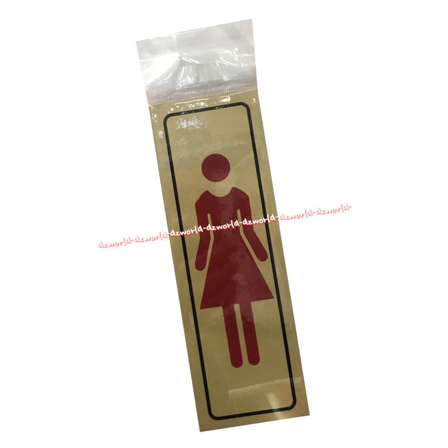 Sign Board Sticker Logo Toilet Pria Wanita Stiker Tempel Untuk Pemberitahuan Tanda Masuk Area Toilet Wc Laki Laki Wanita Cowok Cewek