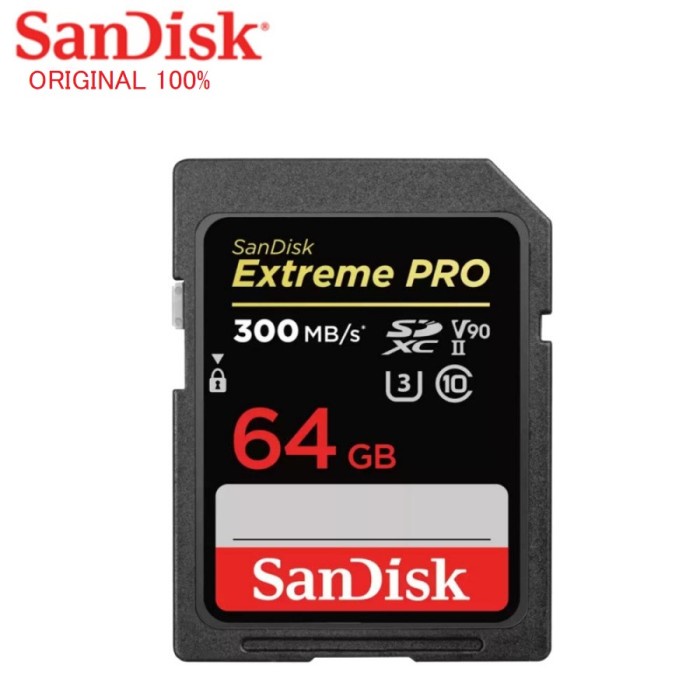 SanDisk Extreme Pro SDXC UHS-II Card V90 64GB SD Card