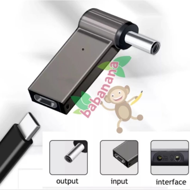 Adapter Charger for Laptop USB Type-C 100 watt to DC Converter casan