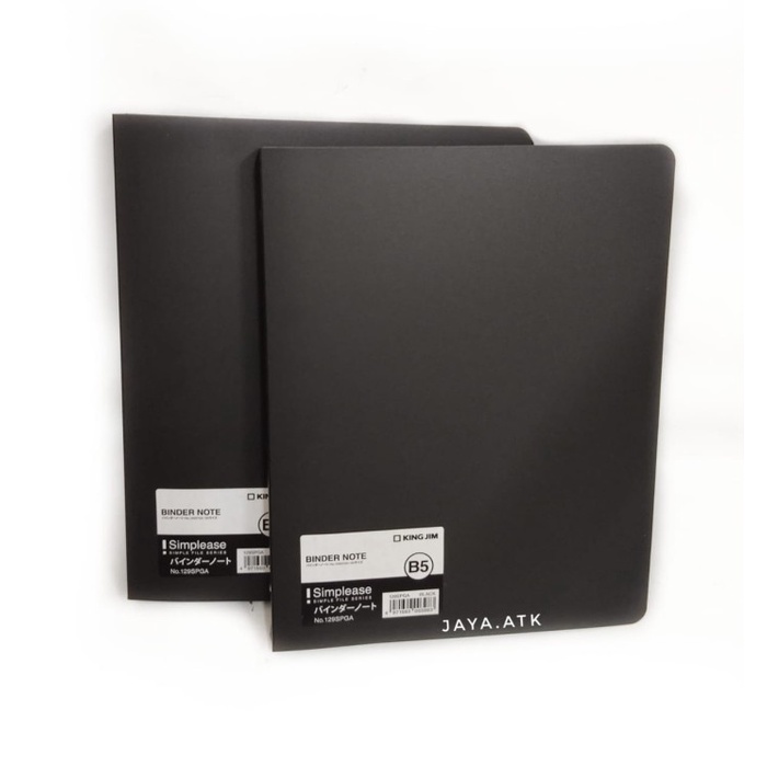 

BINDER NOTE B5 MAP BINDER LOOSE LEAF B5 26 RING HITAM KING JIM 129SPGA