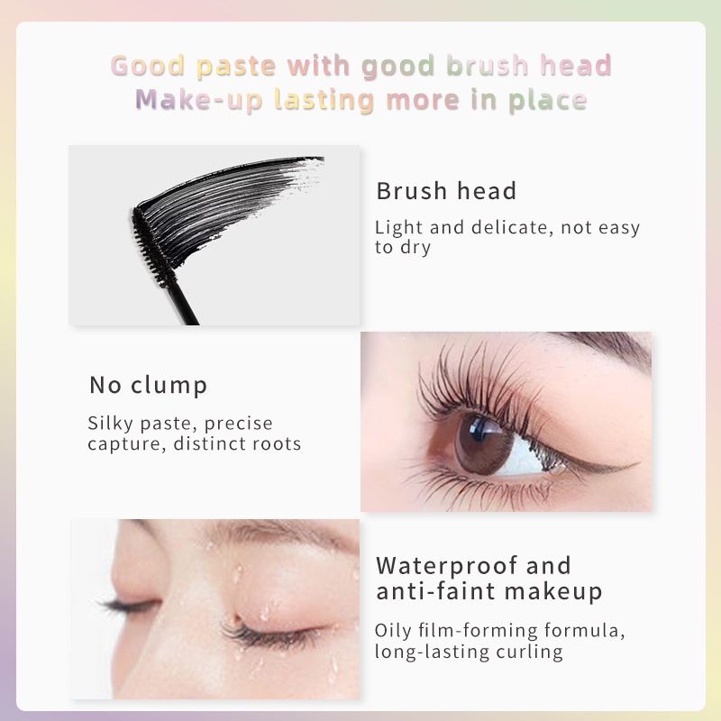 (COD) NOBB - Mascara Waterproof Long Lasting Volumizing Lengthen Eye Lash Makeup | Double Maskara, N3102