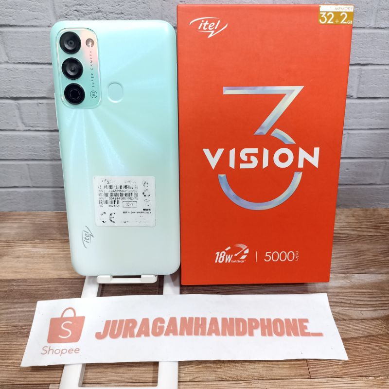 Itel Vision 3 Ram 2GB Internal 32GB 2/32 Hp Second Seken Bekas Bergaransi