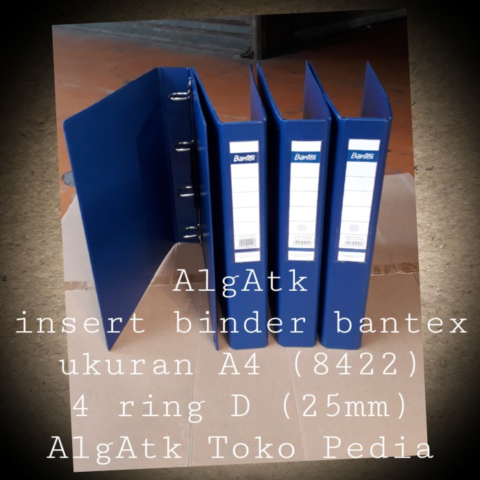 

INSERT BINDER BANTEX 4 RING D 25MM UKURAN A4
