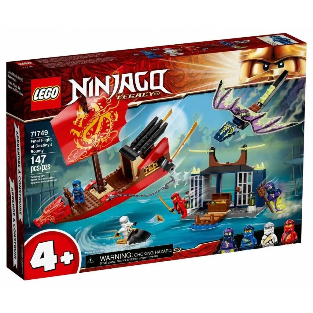 LEGO Ninjago Juniors - 71749 Final Flight of Destiny's Bounty Set Building Kid Toy Minifigures Warri