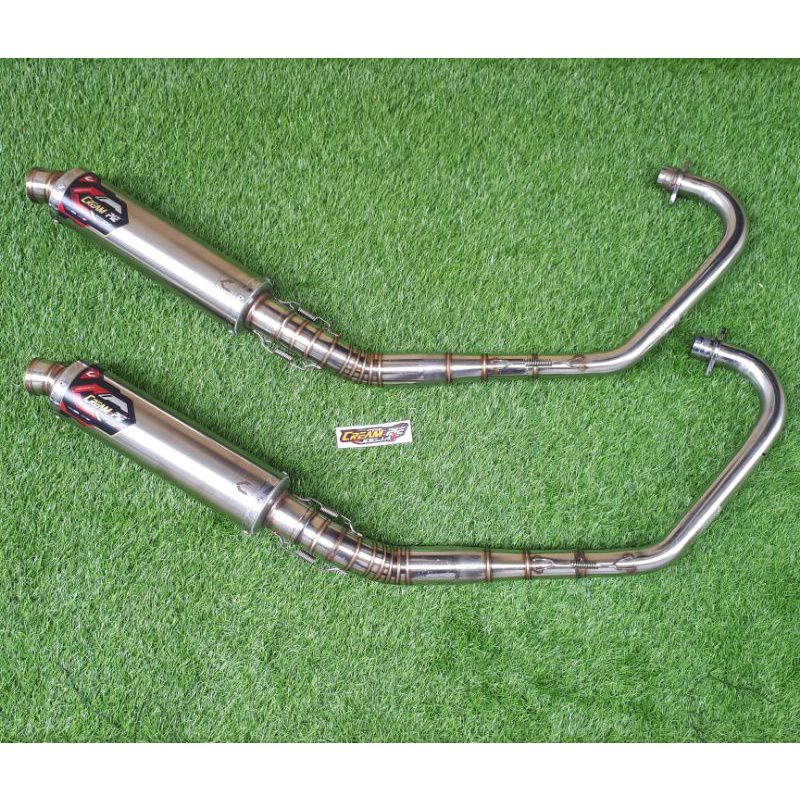 Knalpot Creampie Original Jogja Tiger Gl Cb Mp Megapro Bulat Stainless Original Racing Jogja