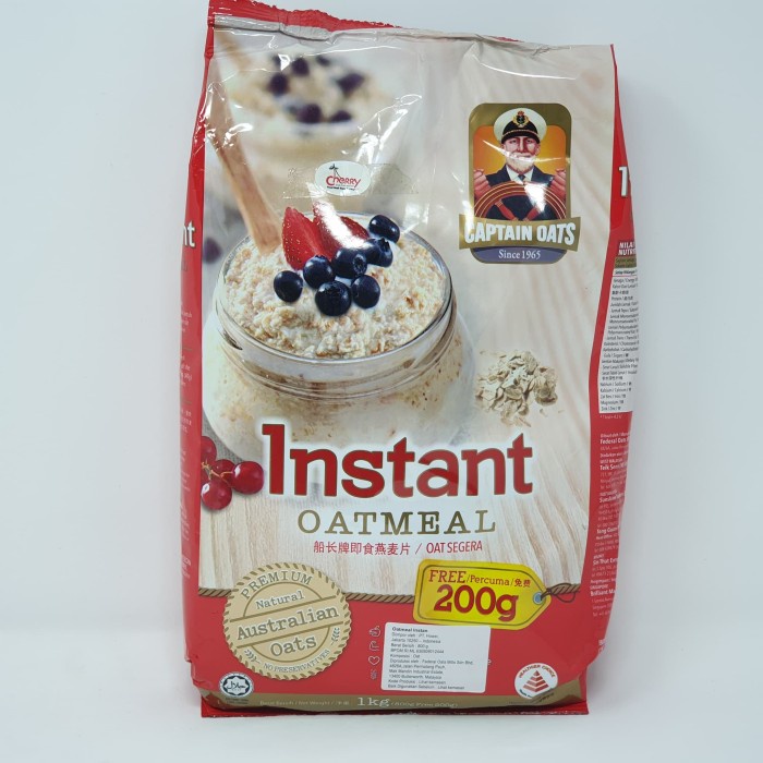 

⭐BISA COD⭐ CAPTAIN OATS INSTAN OATMEAL 800 GR