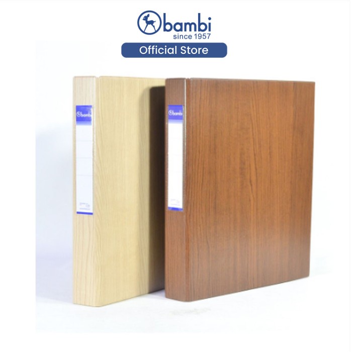 

DISKON Bambi D-Type Ring Binder 2121 A4 Cream Wood Code 2946