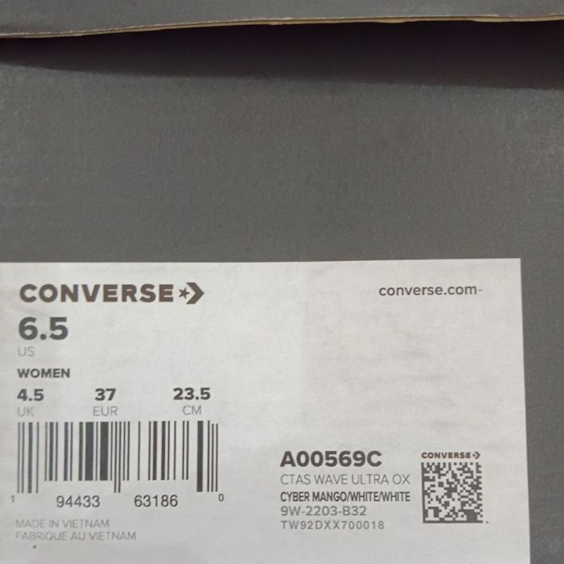 Sepatu Converse Ctas Wave Ultra OX A00569C