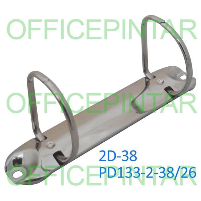 

[OFFICE] RING MEKANIK BINDER 2 LUBANG D DIAMETER 3,8CM 2D-38 PD133-2-38/26