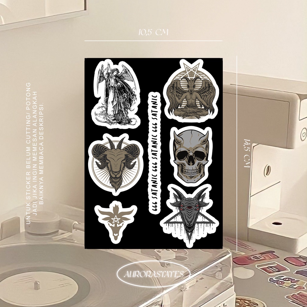 

Iluminati Sticker Aesthetic | Stiker satanic | stiker helm