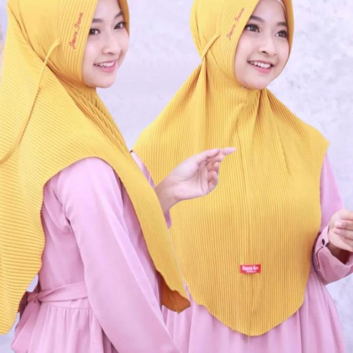 (COD) Hijab instant plisket jersey Zoya/Bergo ped plisket Daura Gama