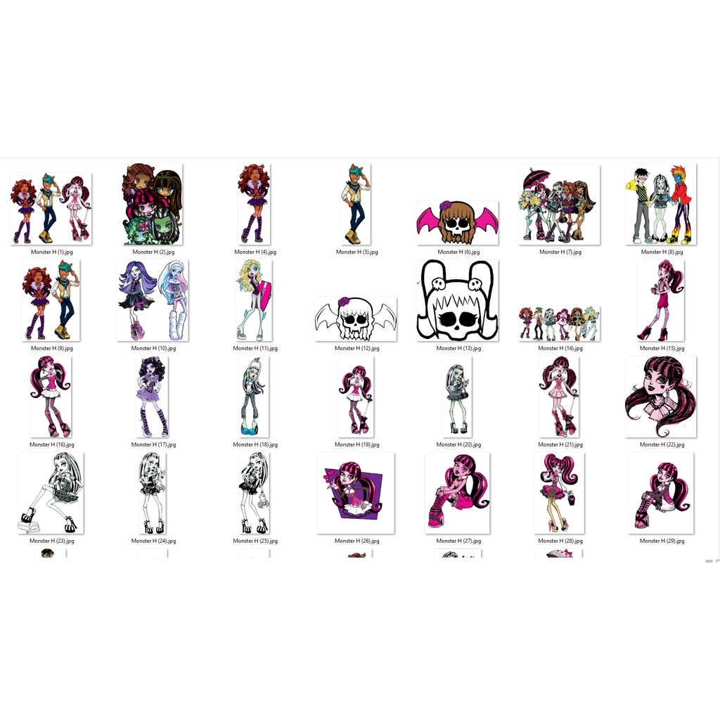 97 T-Shirt Designs Monster High Coreldraw