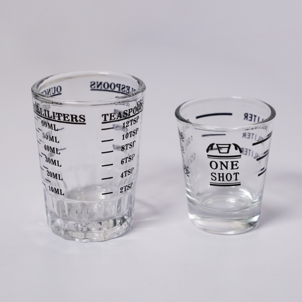 Jual Espresso One Shot Glass Gelas Takar Kopi Sloki Espresso Coffee Maker Gelas Ukur Kopi