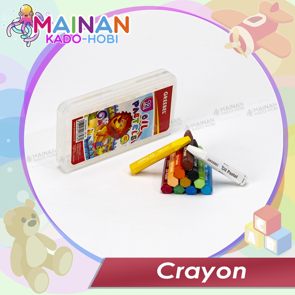 ALAT TULIS STATIONERY GAMBAR MEWARNAI SET CRAYON OIL PASTEL COLOUR