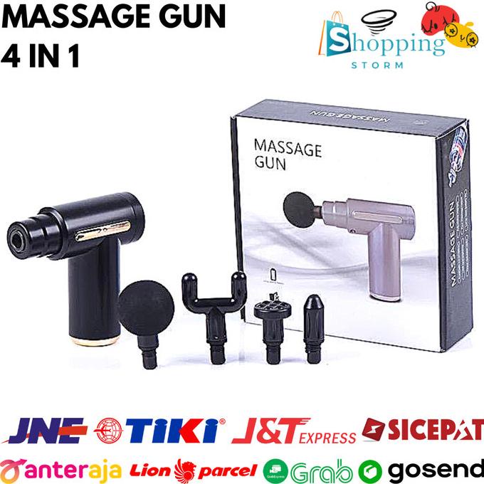Alat Pijat Elektrik Getar Message Gun Mini Pijat Otot Pundak Punggung