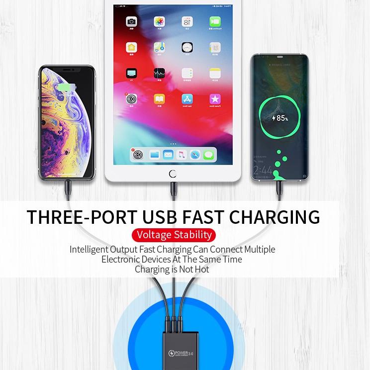 Limited Edition Goera G34 - Port USB Charger LED Display EU Plug 3.1A Smart Fast Charger For All Phones