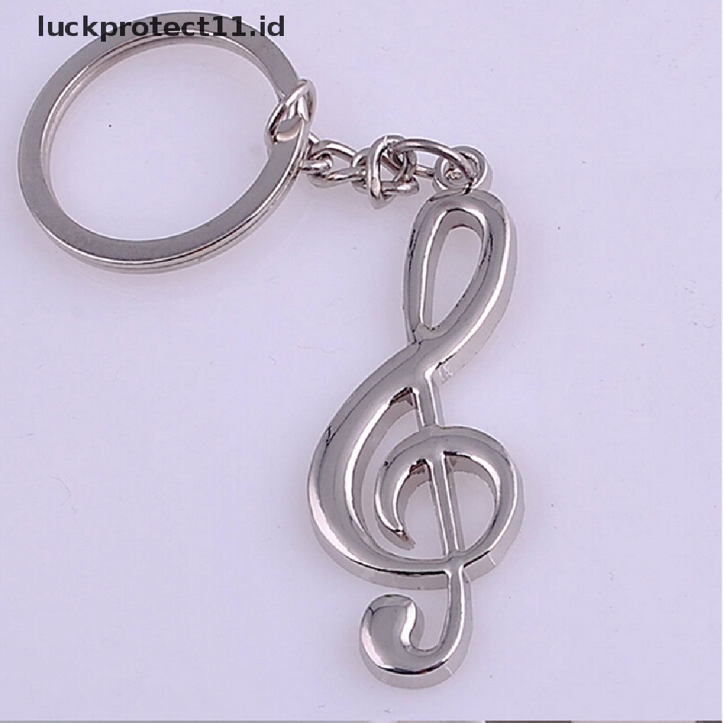 /Fashion Hot// Fashion// Fashion Keren Musik Note Key Ring Keyfob Keyring Simbol Musik Gantungan Kunci Hadiah Baru.