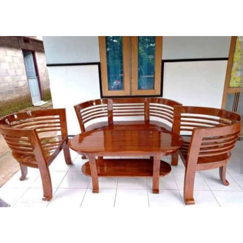 Kursi teras tamu Cantik minimalis kayu jati/Set meja kursi teras/kursi teras jati /Kursi tamu/kursi 