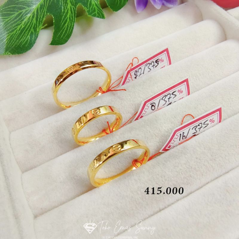 CINCIN RING POLOS MOTIF KADAR 375%,300%